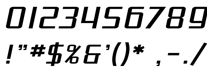 SF Proverbial Gothic Extended Oblique Font OTHER CHARS