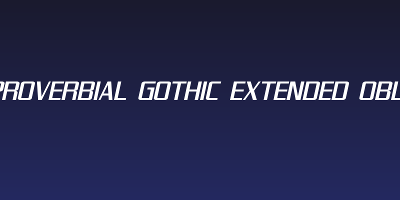 SF Proverbial Gothic Extended Oblique Social Header
