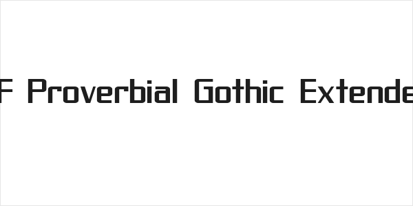 SF Proverbial Gothic Extended Logo