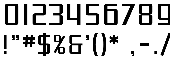 SF Proverbial Gothic フォント その他の文字