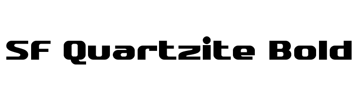 SF Quartzite Bold Font