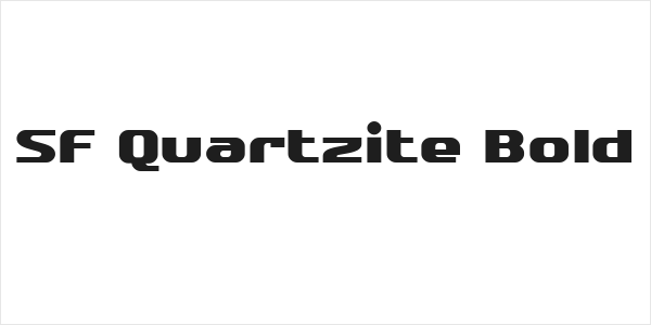 SF Quartzite Bold Logo