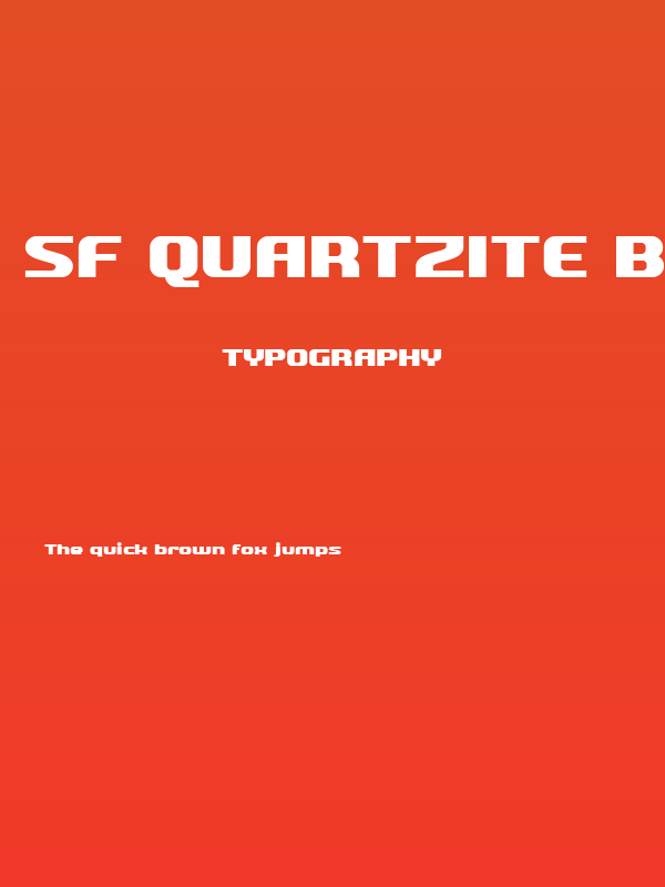 SF Quartzite Bold Poster