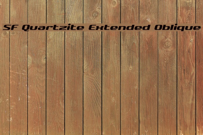 SF Quartzite Extended Oblique Font examples