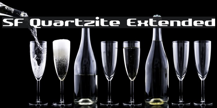 SF Quartzite Extended Font examples