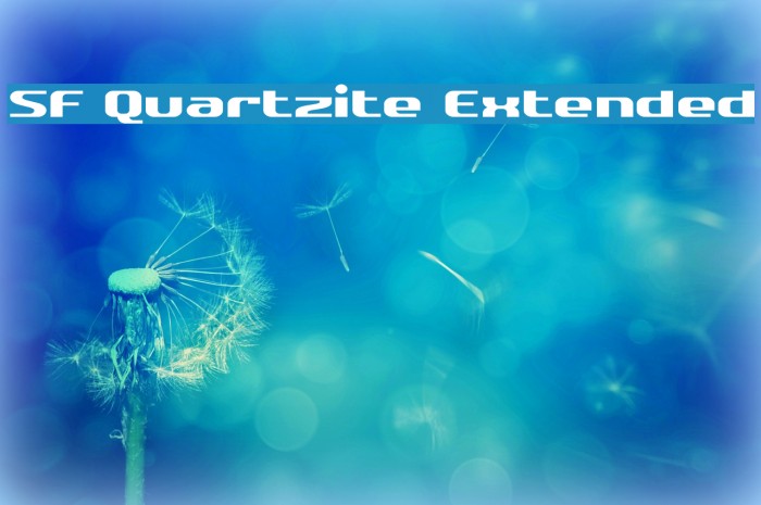 SF Quartzite Extended Font examples