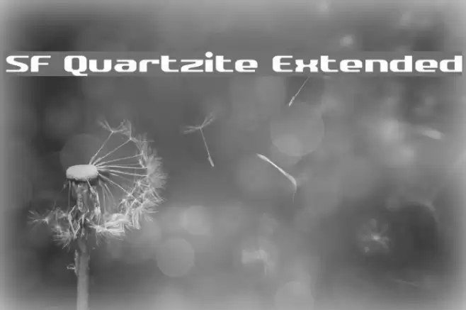 SF Quartzite Extended फ़ॉन्ट examples