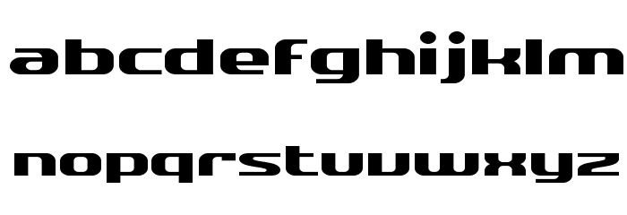 SF Quartzite Extended Font LOWERCASE
