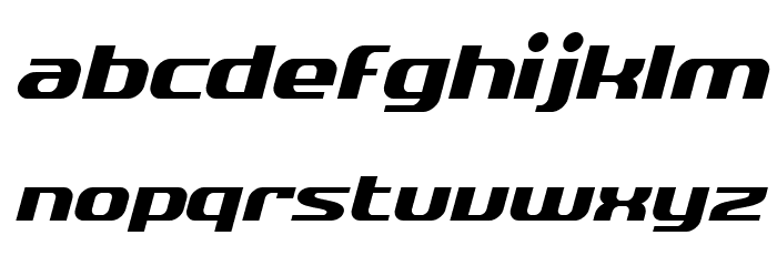 SF Quartzite Oblique Font LOWERCASE
