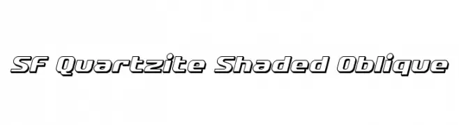 SF Quartzite Shaded Oblique  नि: शुल्क फ़ॉन्ट्स डाउनलोड