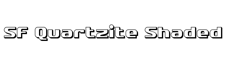 SF Quartzite Shaded  les polices de caractères gratuit tlcharger