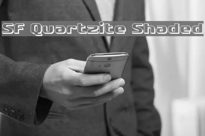 SF Quartzite Shaded Font examples