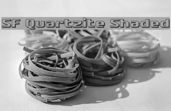 SF Quartzite Shaded Font examples
