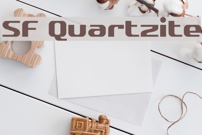 SF Quartzite Font examples