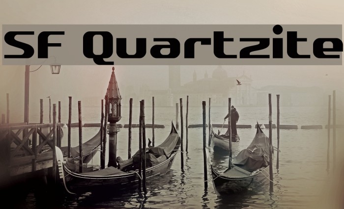 SF Quartzite Font examples