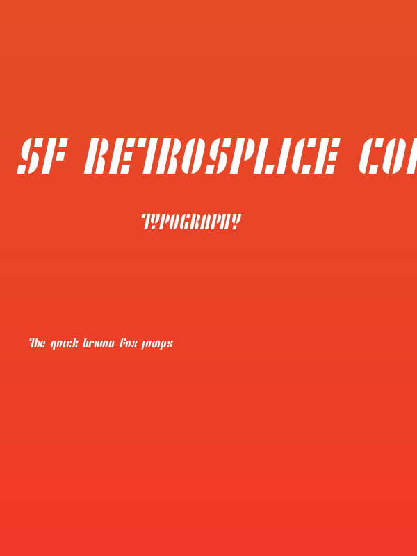 SF RetroSplice Condensed Poster
