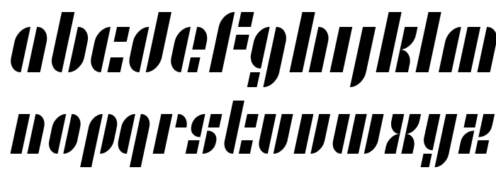 SF RetroSplice Condensed Font LOWERCASE