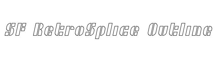 SF RetroSplice Outline  baixar fontes gratis