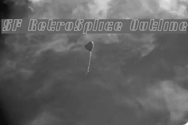 SF RetroSplice Outline Font examples