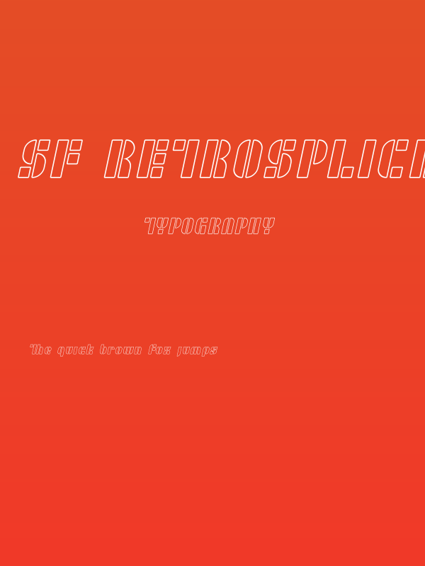 SF RetroSplice Outline Poster
