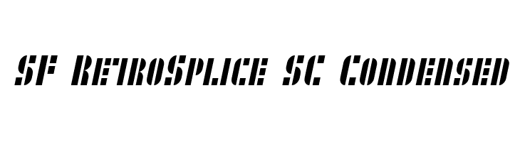 SF RetroSplice SC Condensed  Frei Schriftart Herunterladen