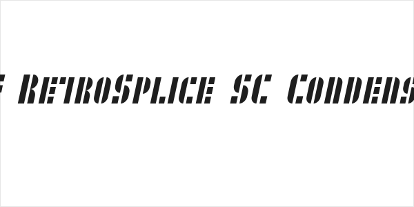 SF RetroSplice SC Condensed Logo
