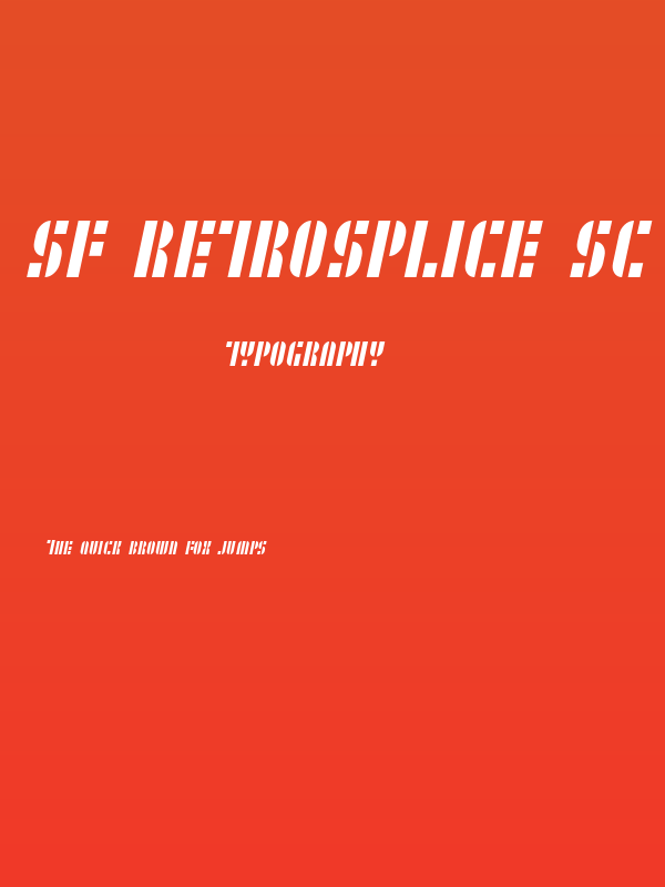 SF RetroSplice SC Condensed Poster