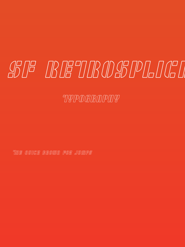 SF RetroSplice SC Outline Poster