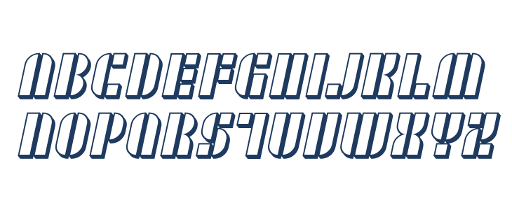 SF RetroSplice SC Shaded Lowercase