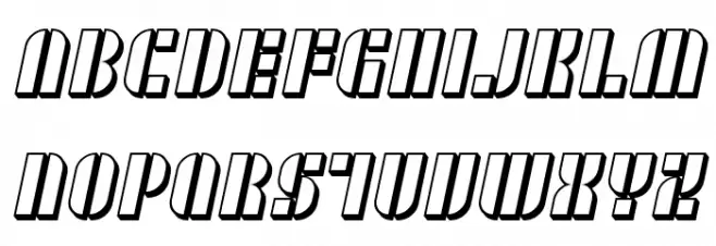 SF RetroSplice SC Shaded Schriftart Kleinbuchstaben