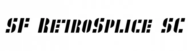 SF RetroSplice SC  Descarca Fonturi Gratis