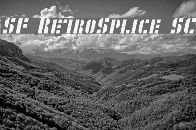 SF RetroSplice SC Font examples