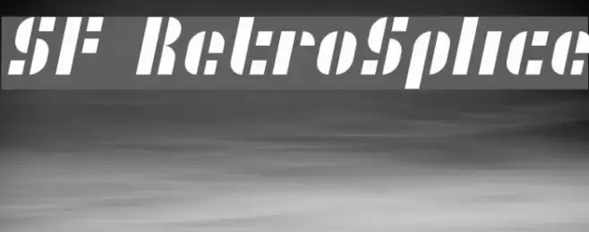 SF RetroSplice Schriftart examples