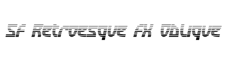 SF Retroesque FX Oblique  नि: शुल्क फ़ॉन्ट्स डाउनलोड