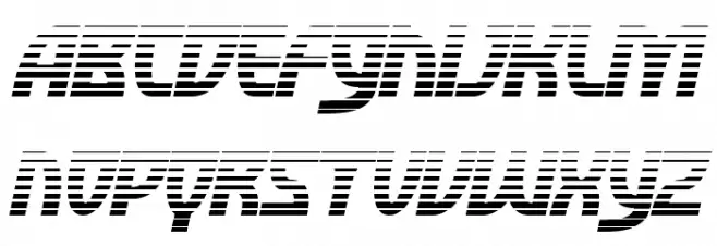 SF Retroesque FX Oblique Schriftart Groß