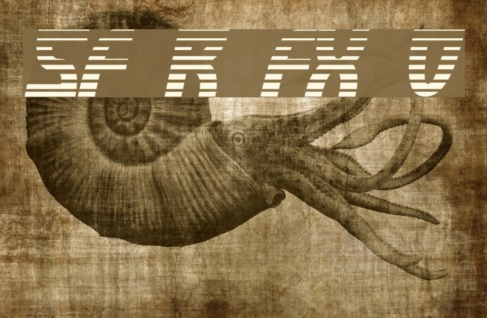 SF Retroesque FX Oblique Font examples