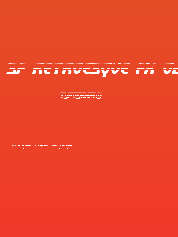 SF Retroesque FX Oblique Poster
