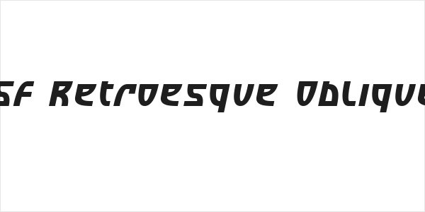 SF Retroesque Oblique Logo