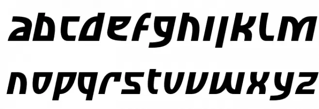 SF Retroesque Oblique Шрифта строчной