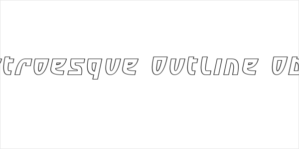 SF Retroesque Outline Oblique Logo
