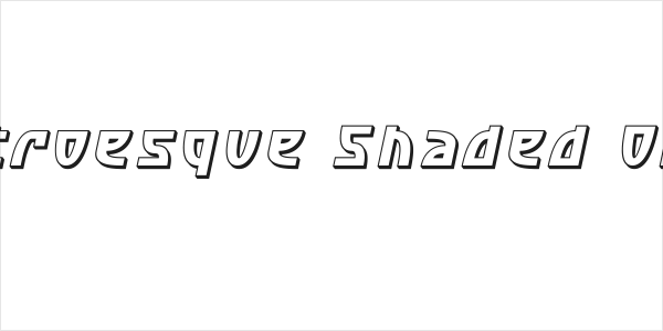 SF Retroesque Shaded Oblique Logo