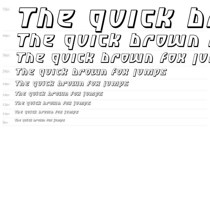 SF Retroesque Shaded Oblique Waterfall