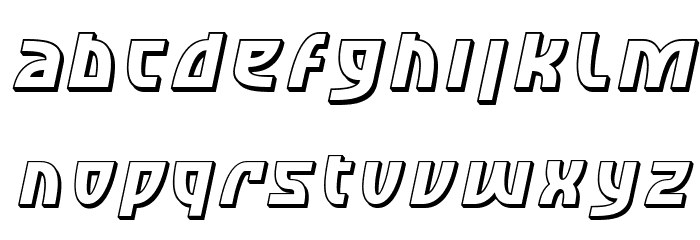 SF Retroesque Shaded Oblique Шрифта строчной