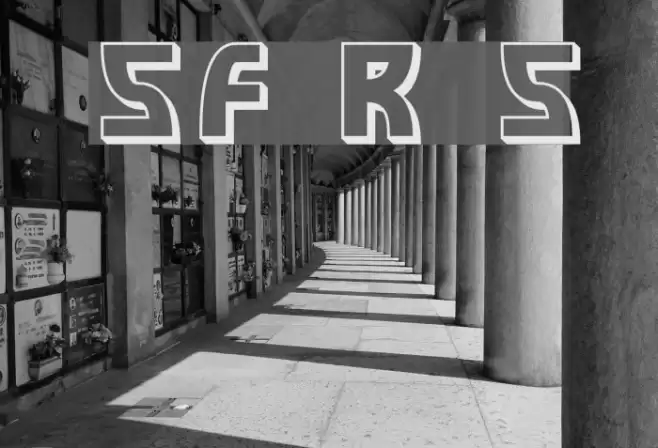 SF Retroesque Shaded Font examples