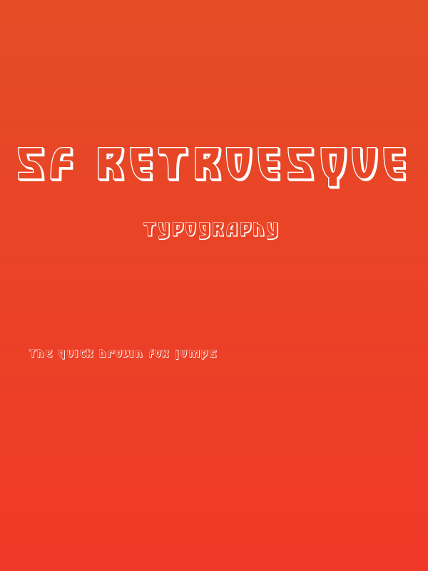 SF Retroesque Shaded Poster