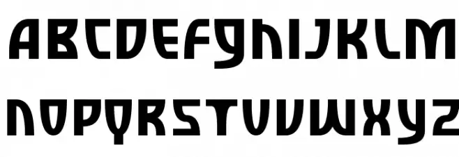 SF Retroesque Шрифта ВЕРХНИЙ