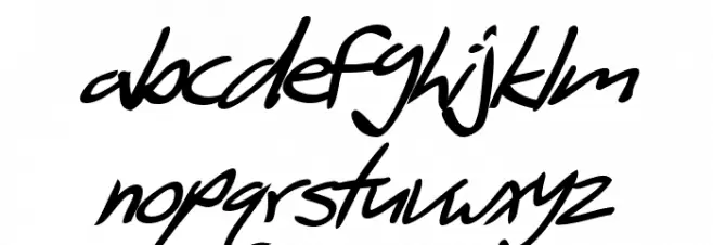 SF Scribbled Sans Bold Italic फ़ॉन्ट लोअरकेस