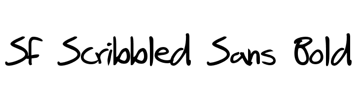 SF Scribbled Sans Bold  Frei Schriftart Herunterladen
