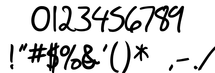 SF Scribbled Sans Bold Font OTHER CHARS