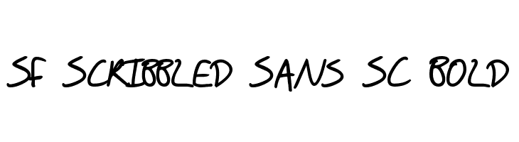 SF Scribbled Sans SC Bold  Скачать бесплатные шрифты